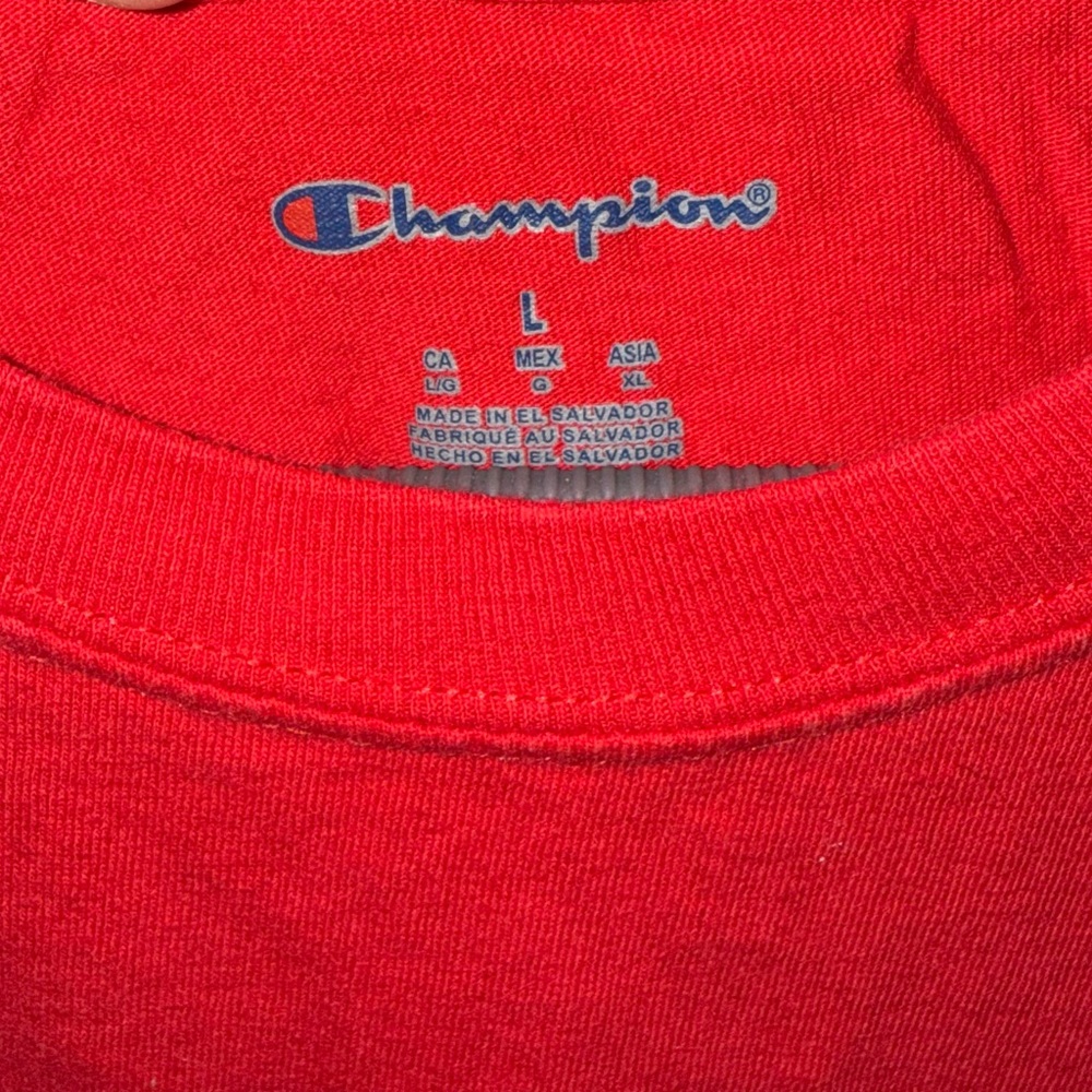 Champion Red Collegiate Short Sleeve Tee - Picture 3 of 3